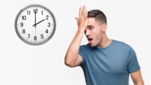 A man missing his appointment